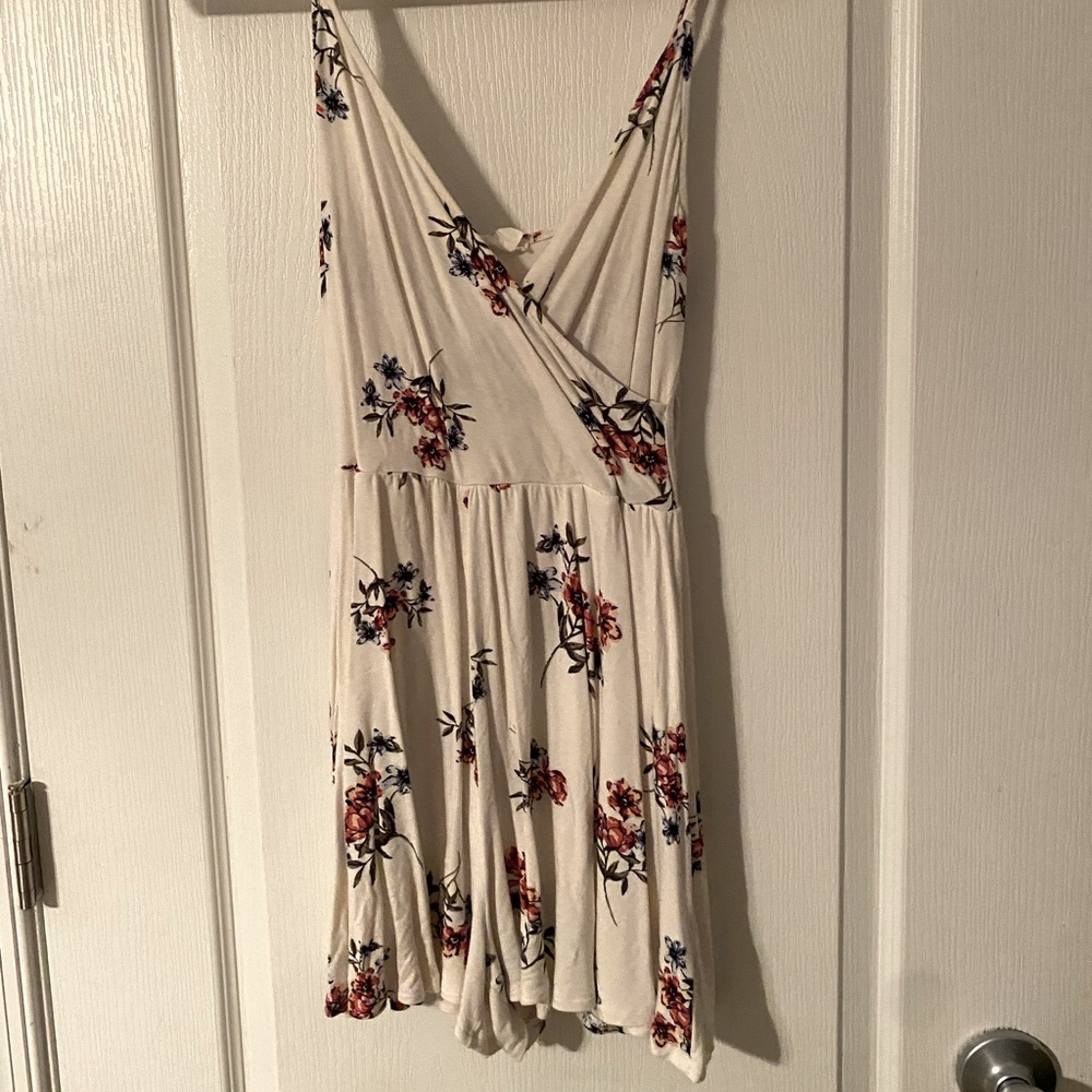 White floral romper from Garage